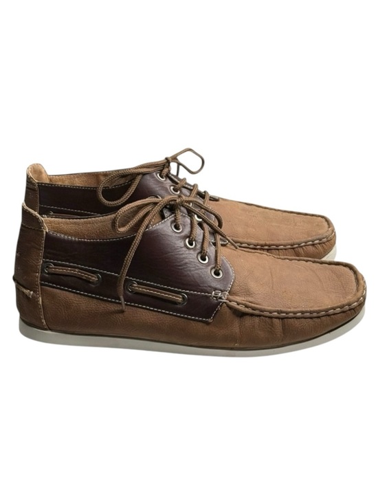 Saminto Laurenzini ★ Lace Up Boat Shoe Chukka Boot ★ Brown Leather ★ 12 ★ main image 14